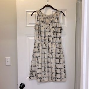 Ann Taylor Loft, Size 8, Cream with Black detail